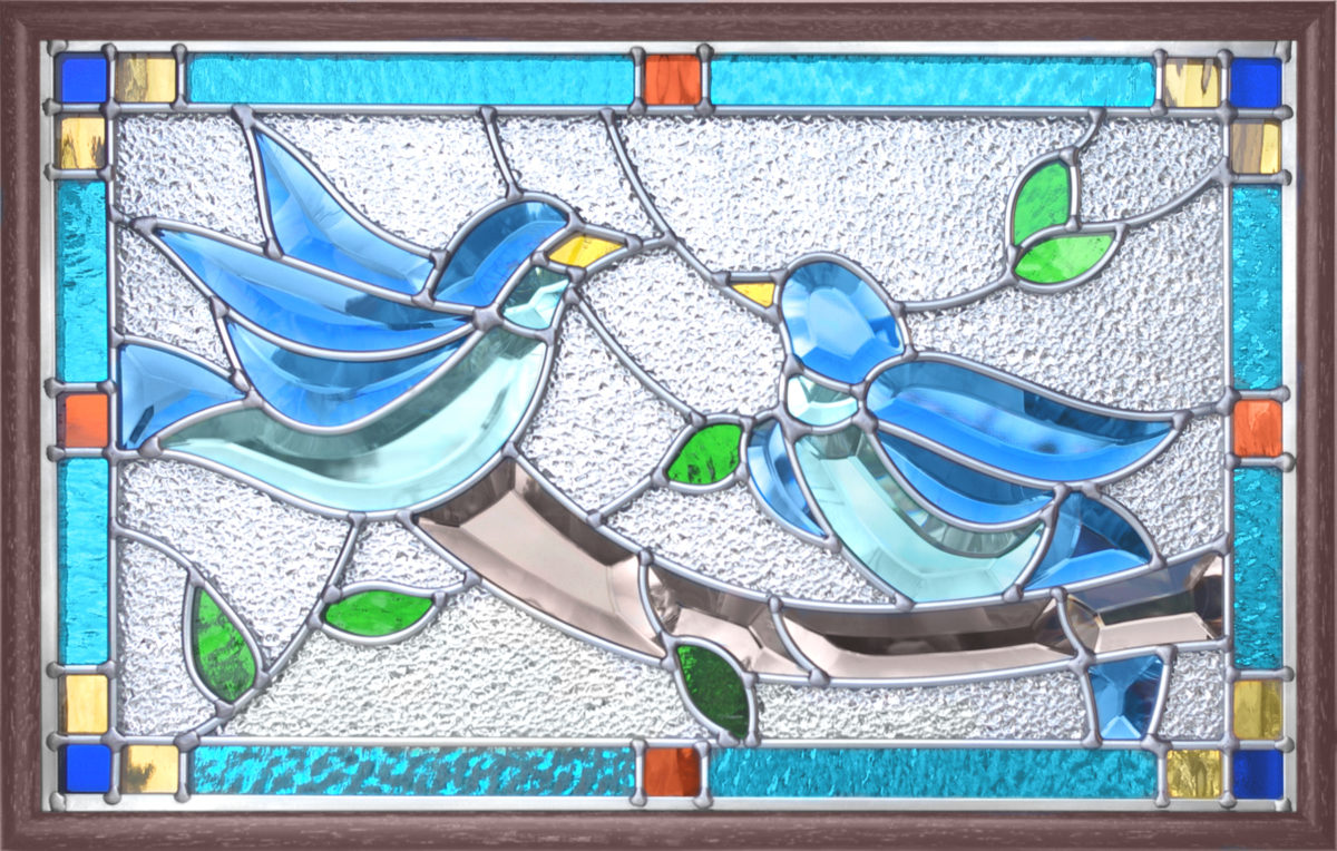 幸せの「青い鳥」SH-PR01 | ステンドグラスの専門メーカー
